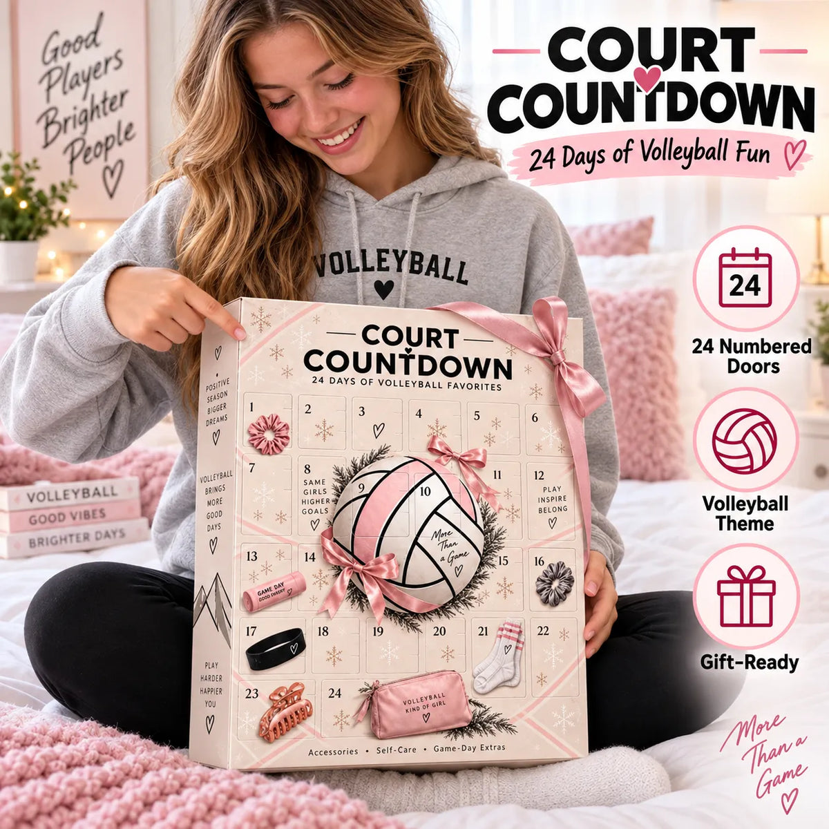 🏐🎁 Volleyball Advent Calendar — 24 Days of Fun Surprises for Every Volleyball Lover!