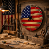 🔥100% Handmade American Flag Clock (Daniel Brooks Handmade®) - BUY 2 FREE SHIPPING