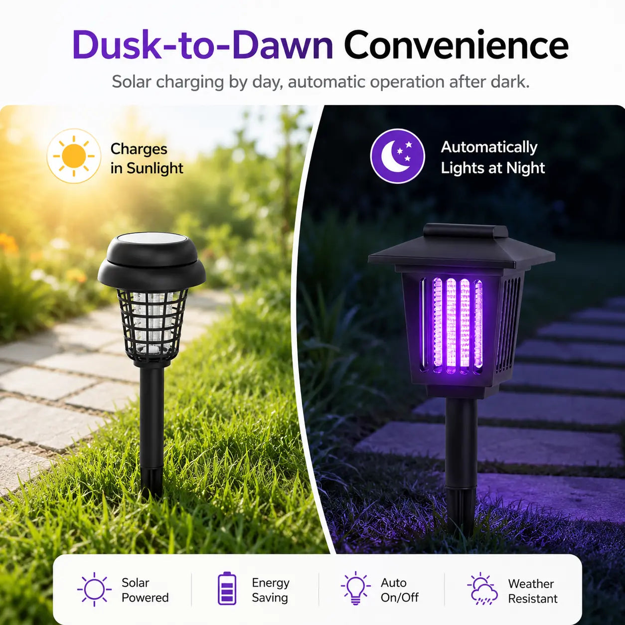 ☀️ Solar Mosquito Zapper Light 🦟