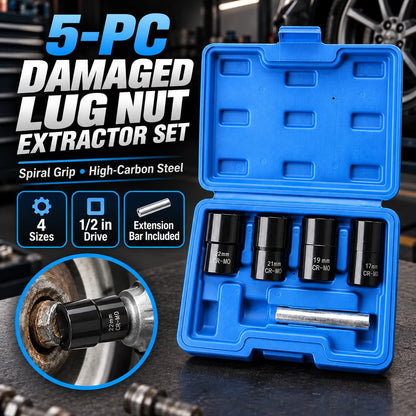 🔩🔧 Damaged Lug Nut Extractor Set — Remove Stripped & Stuck Nuts with Ease!