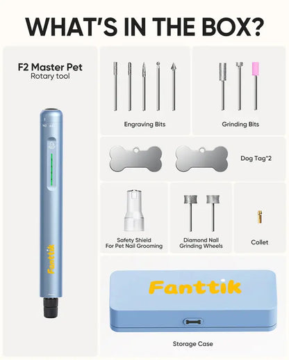 Quiet Safe Rechargeable Electric Pet Nail Grinder Paw Trimmer