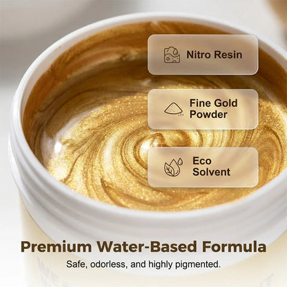✨Premium Weather Resistant Water-Based Gold Paint💛🎨Brilliant Metallic Shine That Lasts