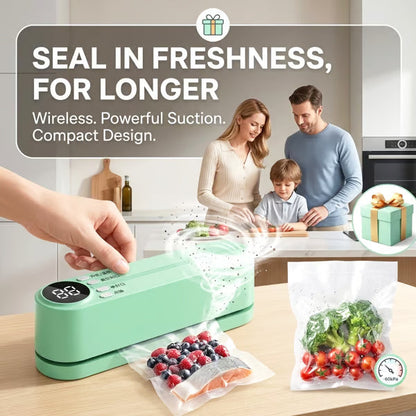 🥑✨Mini Vacuum Bag Sealer – Cordless Handheld Food Sealing Machine
