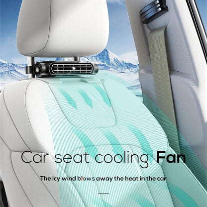 Car Fan for Driver and Passenger's Seat - Mini Portable USB Backseat Cooling Fan