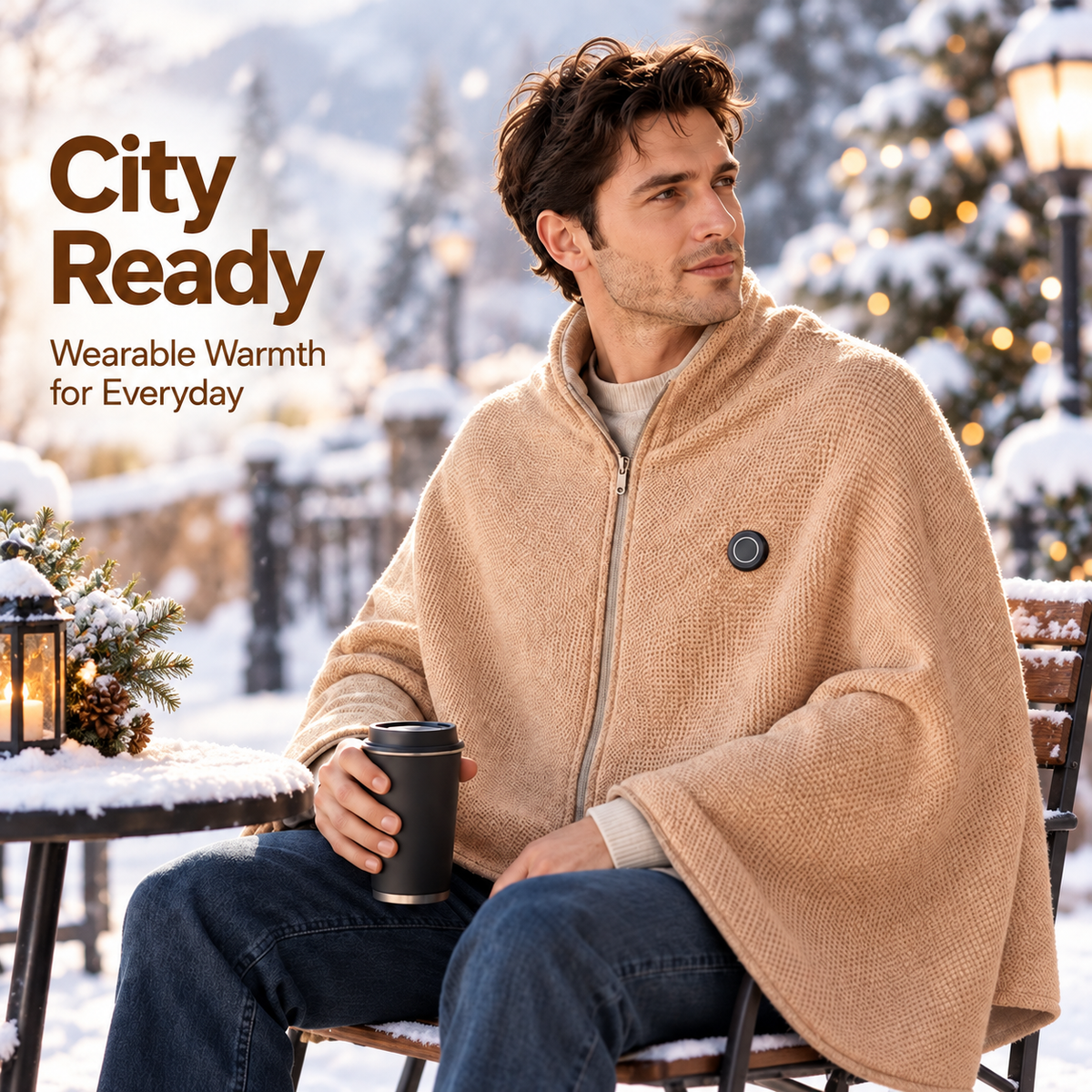 ✨ 50% OFF ENDS TODAY! 🔥 Cozy Heated Wearable Shawl