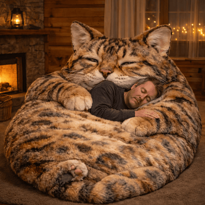🔥Hot Sale 49% off🐱 Fluffy cat sleeping bag – Soft, Warm & Purrfectly Cozy😴💤