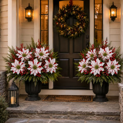 Christmas Poinsettia Planter Inserts