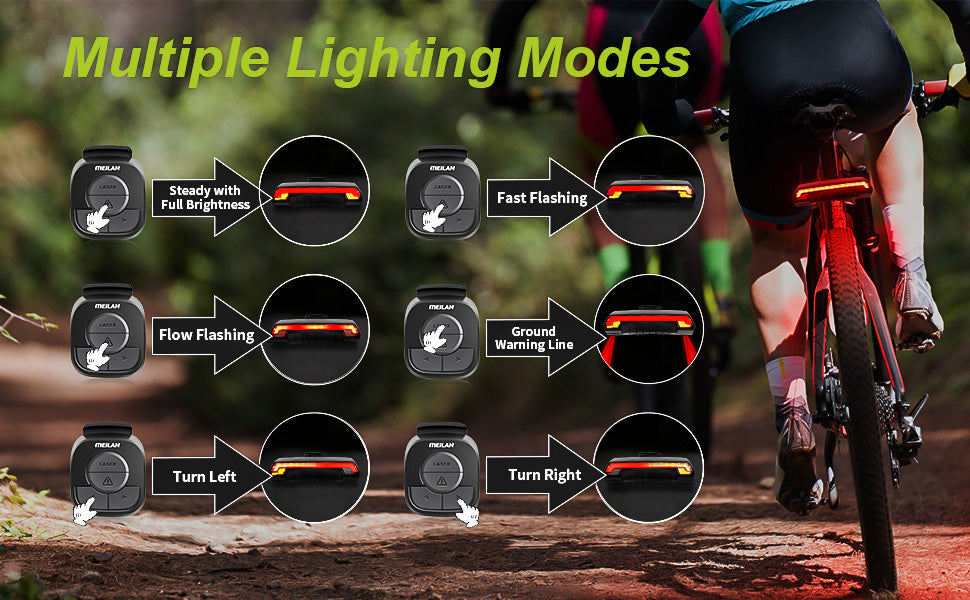 ✨Smart Bike Tail Light – Ride Safe, Be Seen Everywhere🚴