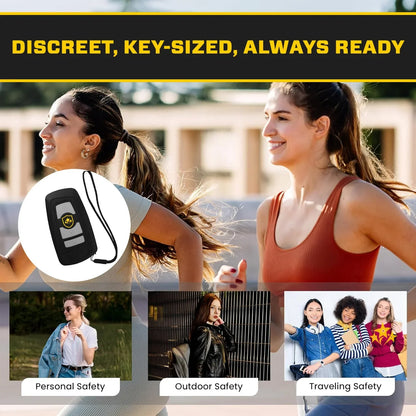 🛡 2026 Safety Alert ⚡️3-in-1 – stun gun, flashlight, and car alarm in a keychain