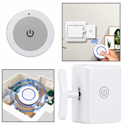 🔥Black Friday Deal｜2 In 1 Wireless Intelligent Button Lazy Remote Control Switch Light On Panel