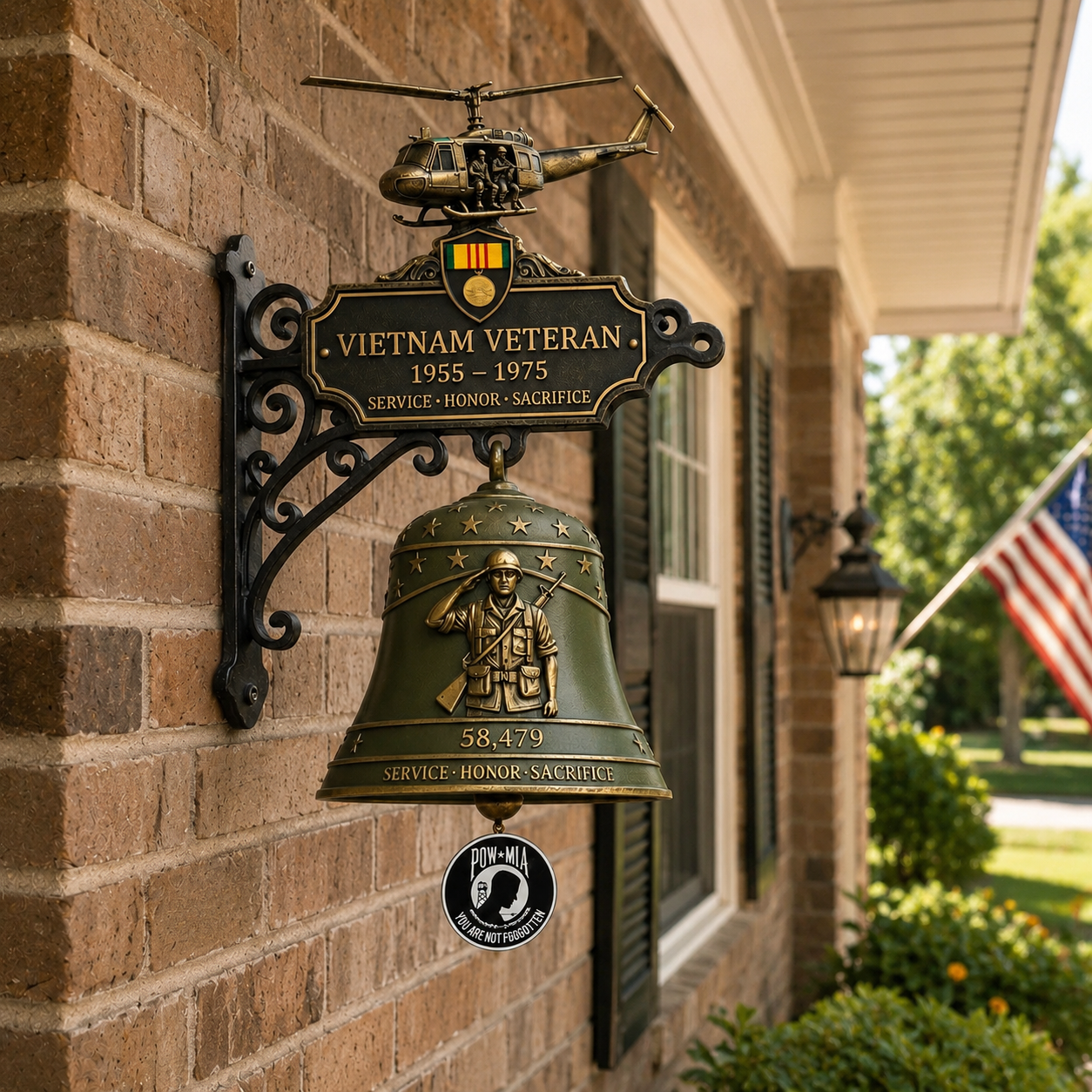 🔔 Last Day Promo: 50% OFF -Vietnam Veteran Tribute Wall Bell