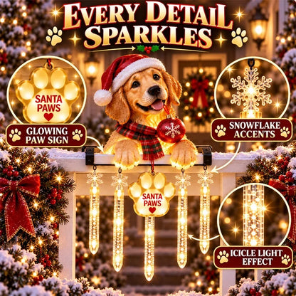 🎄Christmas Day Sale 49%🐶Santa Paws Railing Light
