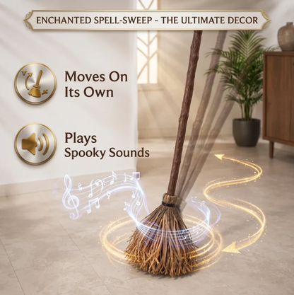 💥Halloween Sale 50% OFF🧙‍♀️🪄Floating Witch's Broom – Haunted Dancing Broom