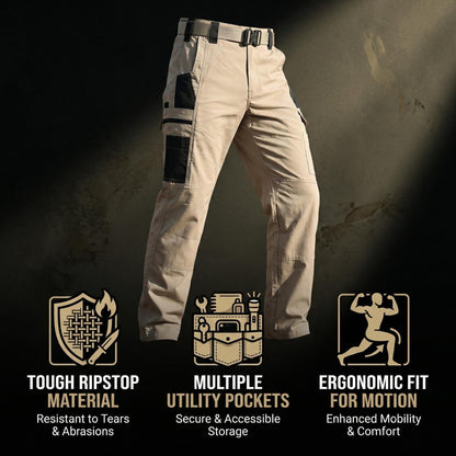 Xylvok™ Indestructible Tactical Pants - Ripstop & Water-Resistant Work Cargoes