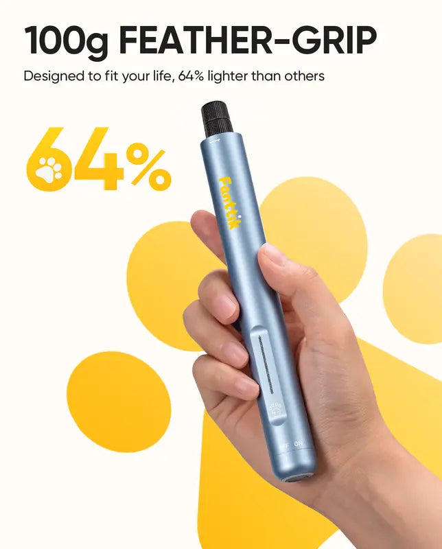 Quiet Safe Rechargeable Electric Pet Nail Grinder Paw Trimmer