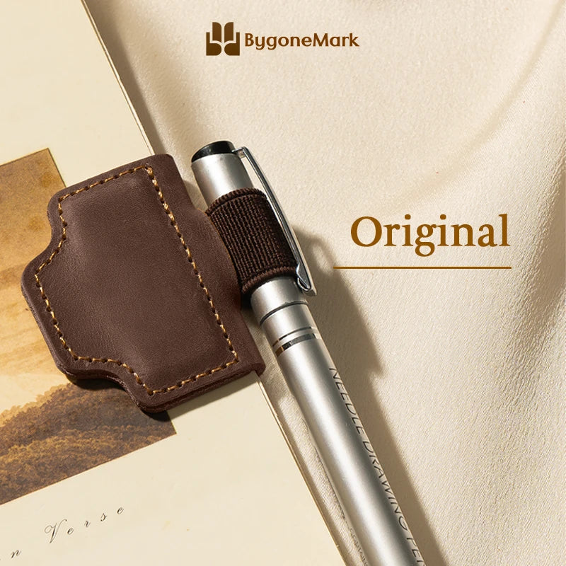 LAST DAY 70% OFF - Personalized Magnetic Leather Pen Holder Bookmark