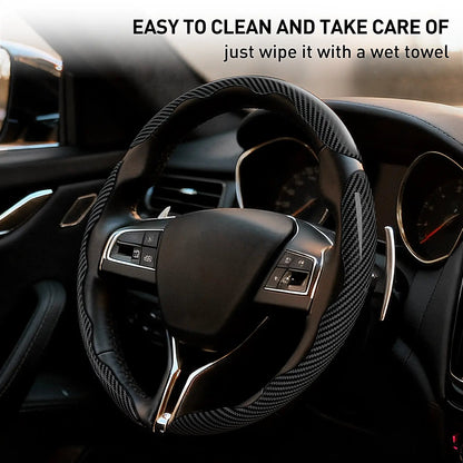🚘Non-Slip Car Steering Wheel Cover for 15 Inch Wheels
