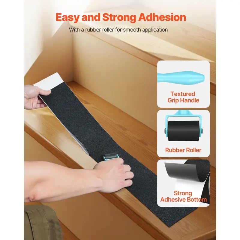 16.4 FT x 2 inch Non Slip Grip Tape for Stairs Steps for Indoor & Outdoor Use