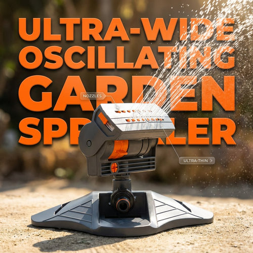 💦 Adjustable Oscillating Sprinkler Wide Coverage