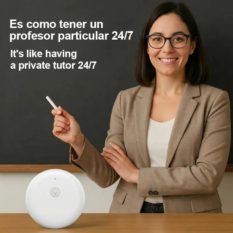Portable Wireless AI Language Translator Pen - Spanish & English Practice Companion, 165-Language Support, Accent Adaptation for Restaurant Scenarios, Smart Tutor for Electronic Learning,sohochic