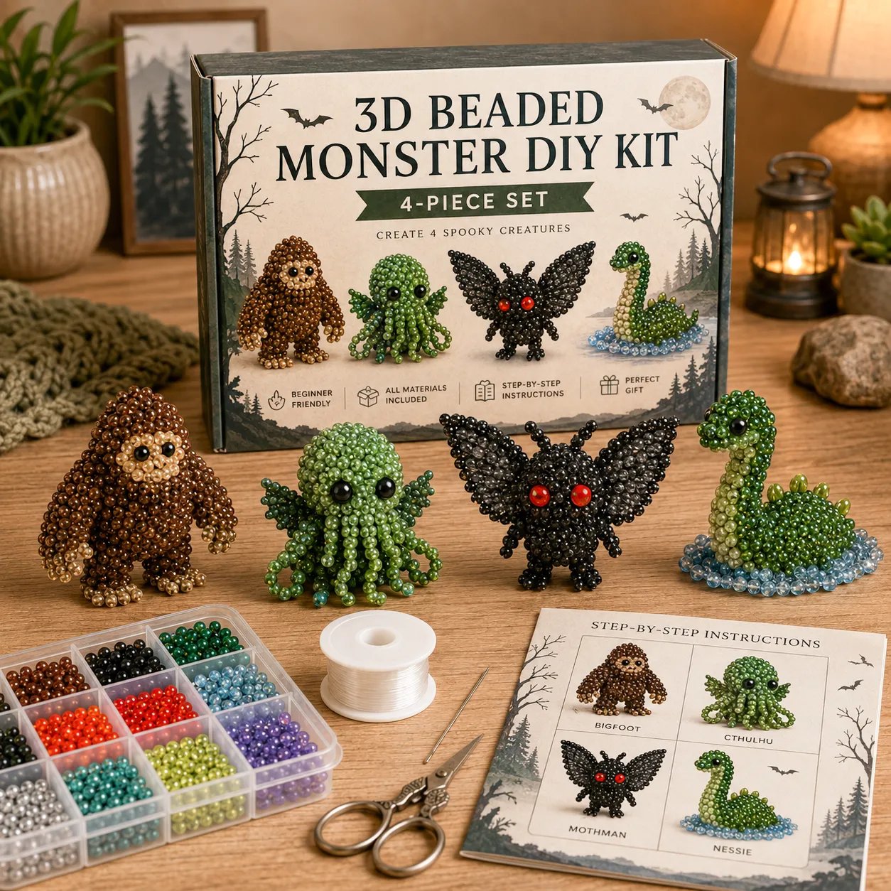 🔥Last Day 50% OFF ✨ Tiny 3D Beaded Animal DIY Kit