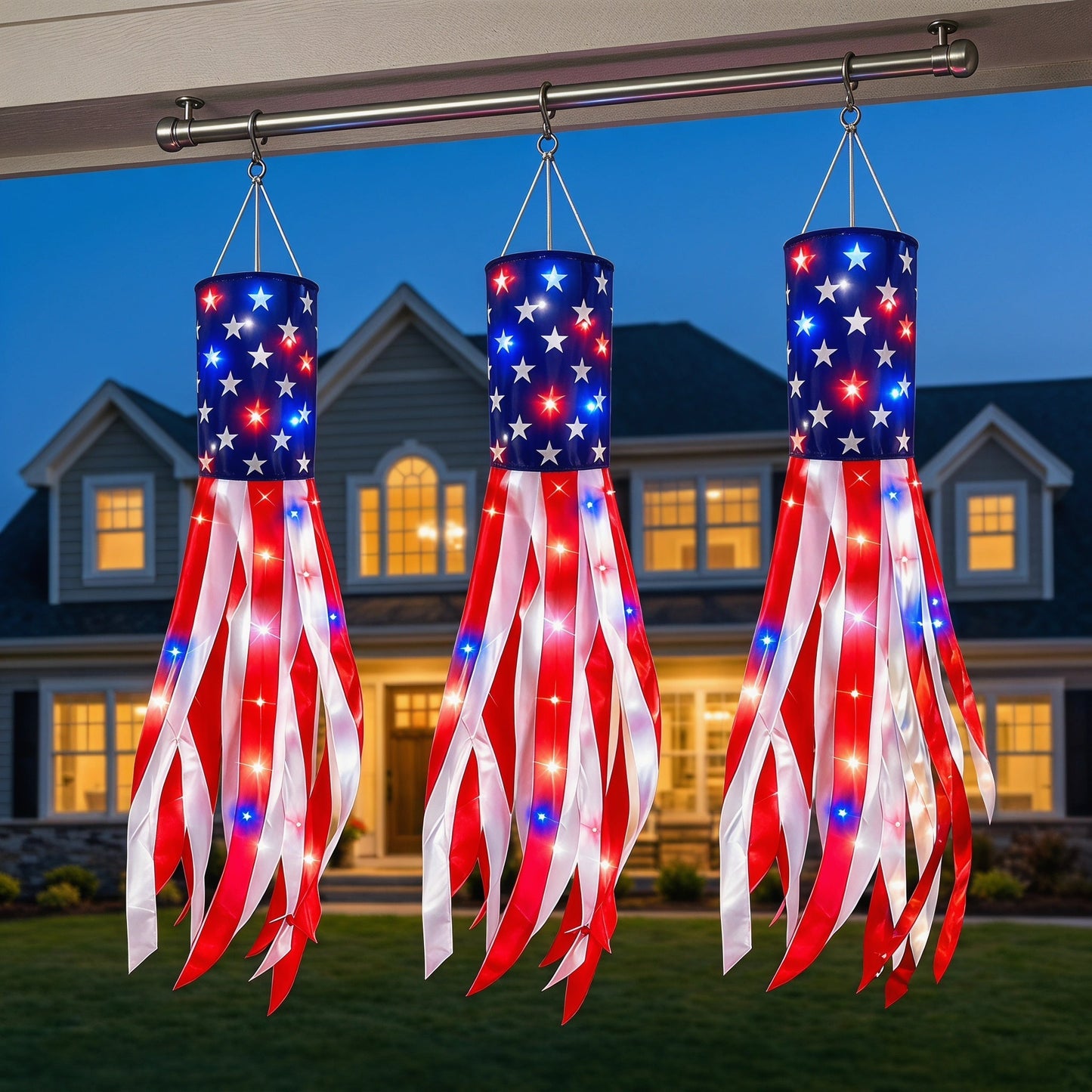 Large American Flag Windsocks