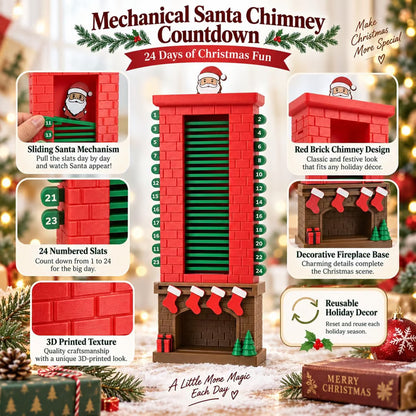 Santa Chimney Advent Calendar – 24-Day Christmas Countdown