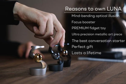 🎁 The Coolest Desk Toy Ever: Mezmoglobe Luna – Spinning Kinetic Sculpture for Focus, Stress Relief & Mind-Blowing Magic 🌟