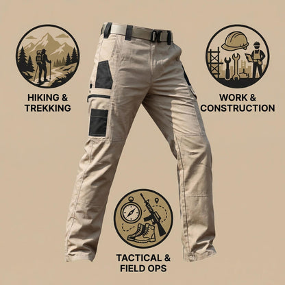 Xylvok™ Indestructible Tactical Pants - Ripstop & Water-Resistant Work Cargoes