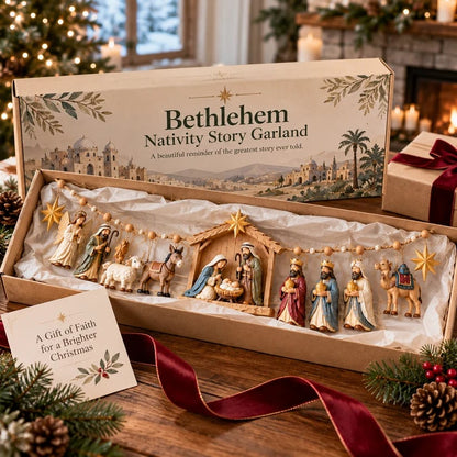 ✝️ 🎄 The Night Hope Was Born – Bethlehem Nativity Christmas Garland(📦Buy 2 Free Shipping)