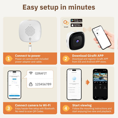 🔥Last Day Only $13.99🔥 Crystal-clear 2K security camera 🎥 Color Night Vision 🌙 24/7 Recording & Smart Alerts 🚨 Easy Install! 🔒