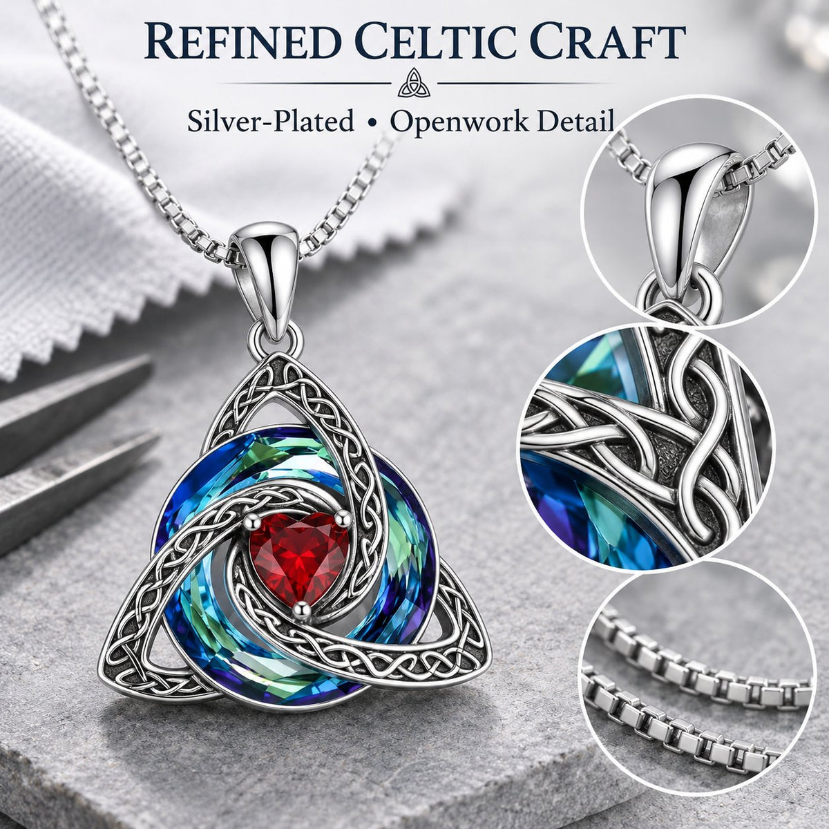Celtic Birthstone Shield: Wear Your Protection & Story ✨
