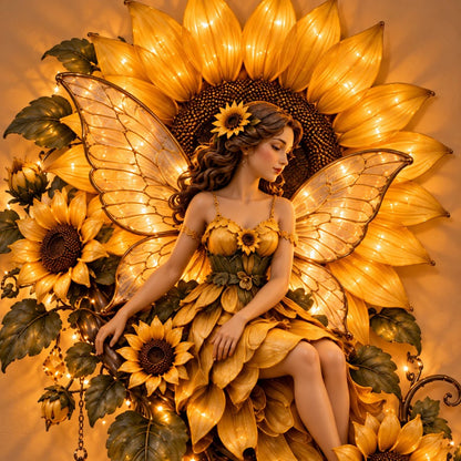🔥Buy 2 Get 20% OFF🔥🌹🧚‍♀️Enchanted Flower Fairy Wall Light✨Cascading Floral Decor