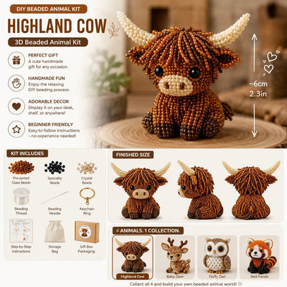 🔥Last Day 50% OFF ✨ Tiny 3D Beaded Animal DIY Kit