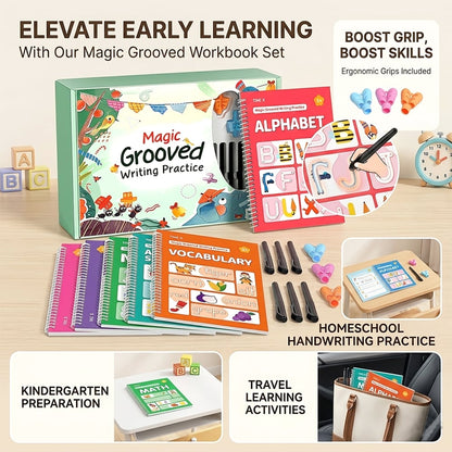 ✏️📚 Writing Workbook Set for Kids Ages 3–8