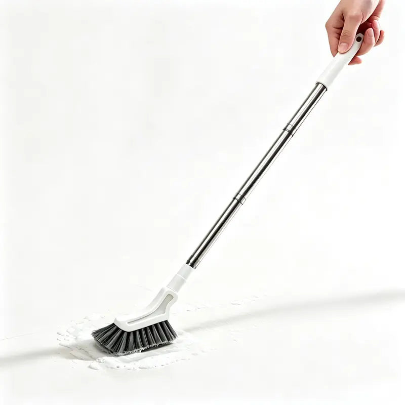 Adjustable Length Stainless Steel Telescopic Long Handle Crevice Cleaning Brush