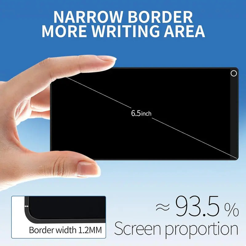 6.5-Inch Full Screen LCD Writing Tablet, Portable Reusable Mini Digital Notebook