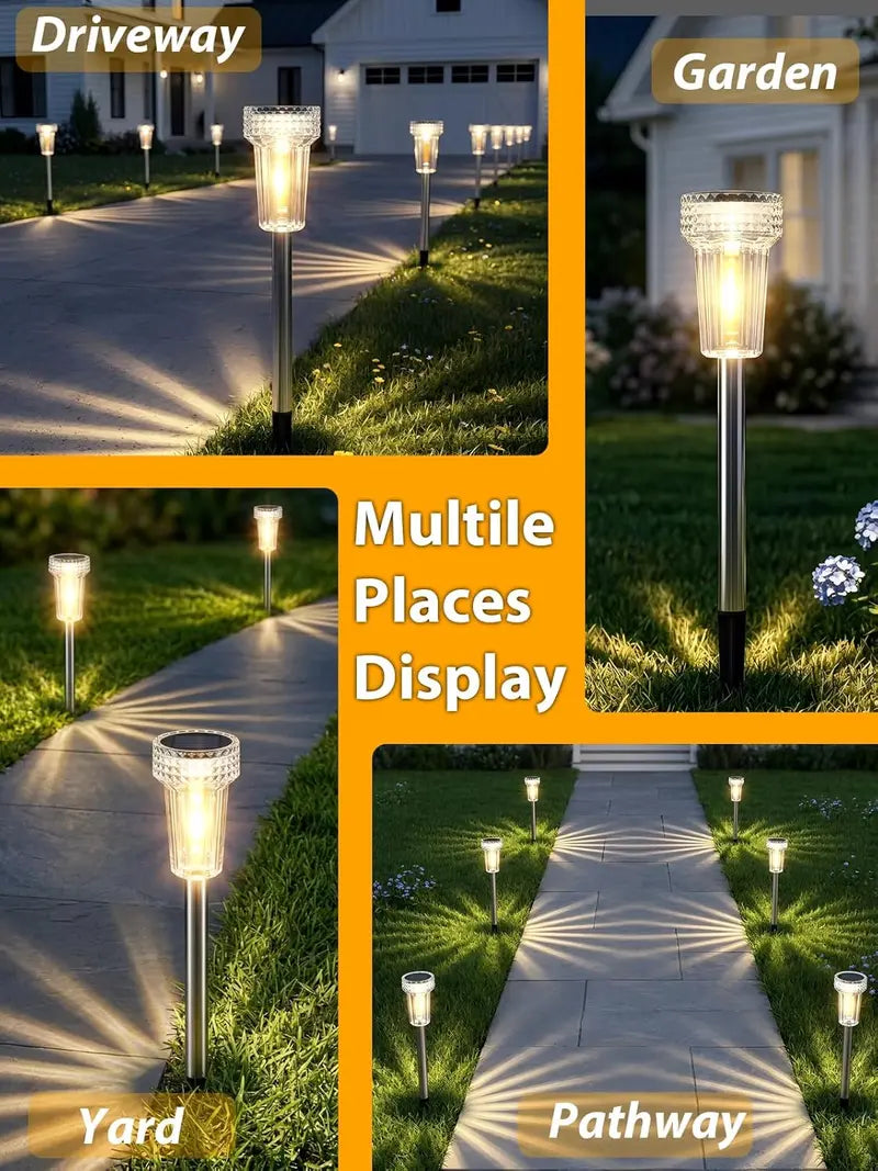 🏡 Solar Pathway Lights - Bright Warm LED for Garden, Yard & Walkway✨