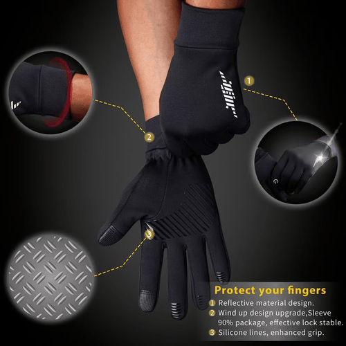 ✨ Winter Gloves Women Men Ski Gloves Liners Thermal Warm Touch Screen