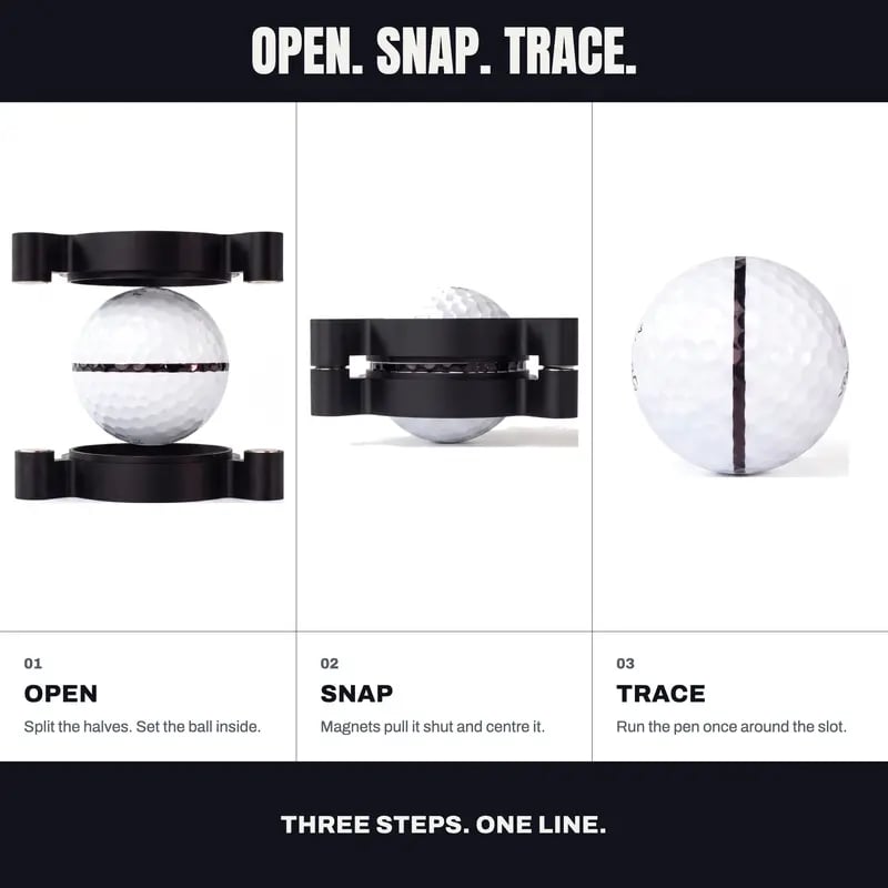 360° Golf Ball Line Marker