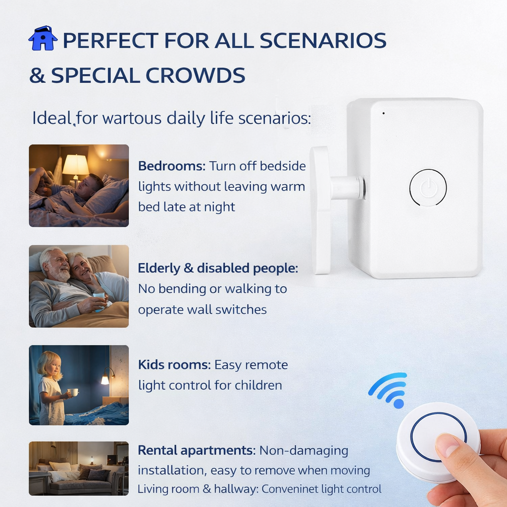 Remote Light Switch Pusher | No Wiring Lazy Light Controller