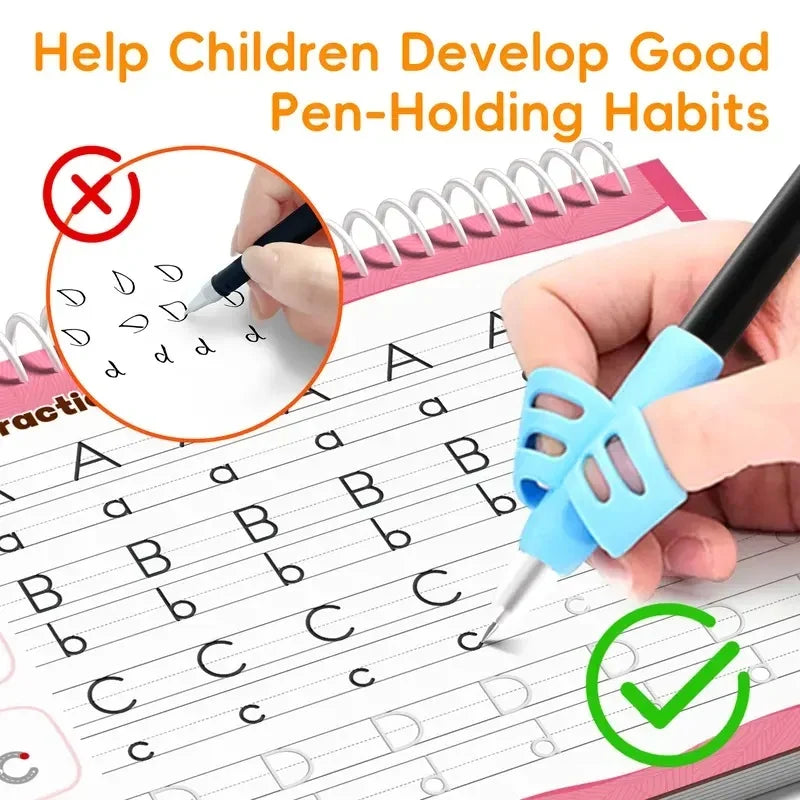 ✏️ Magic Handwriting Practice Book – Fun Reusable Groove Writing Set for Kids 🌈