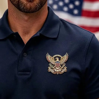 🇺🇸🦅 September Laurel USA 250th Anniversary Eagle Brooch Pin | Patriotic Rhinestone Lapel Pin | Independence Day Gift
