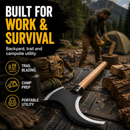 Dual-Head Clearing Axe & Sickle