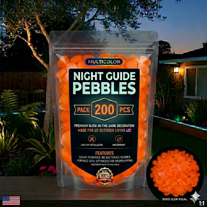 💥LAST DAY SALE 50%OFF💥🌈Colorful Glow-in-the-Dark Garden Stones☔