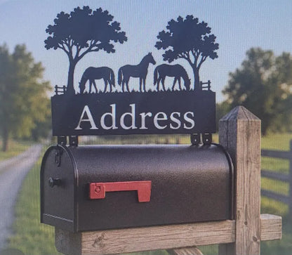 Steel Mailbox Topper, Plasma Cut Steel