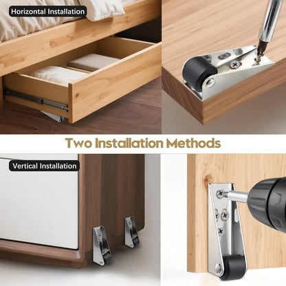 ✨Buy 1 Get 1 Free✨🍯 Door anti-sagging pulleys– ✨ Smooth and quiet sliding – Suitable for barn doors, cabinets, and wardrobes