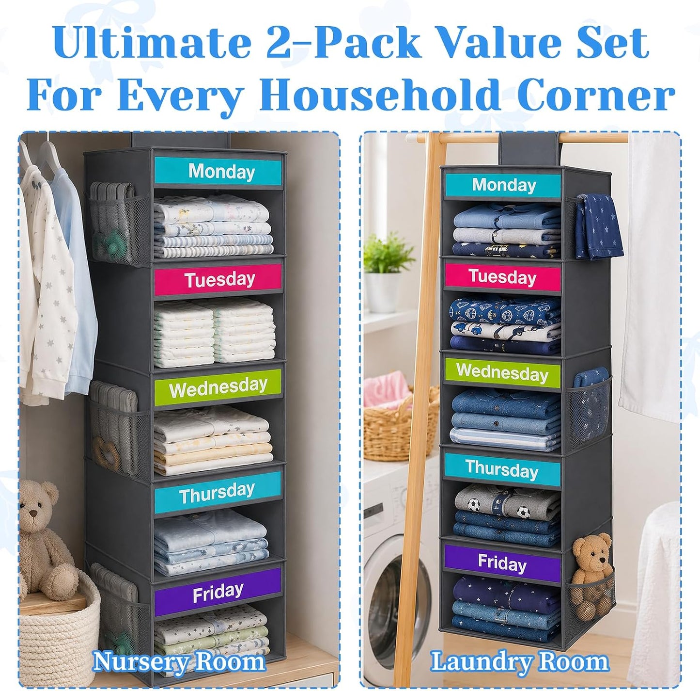 Weekly Hanging Closet Organizer