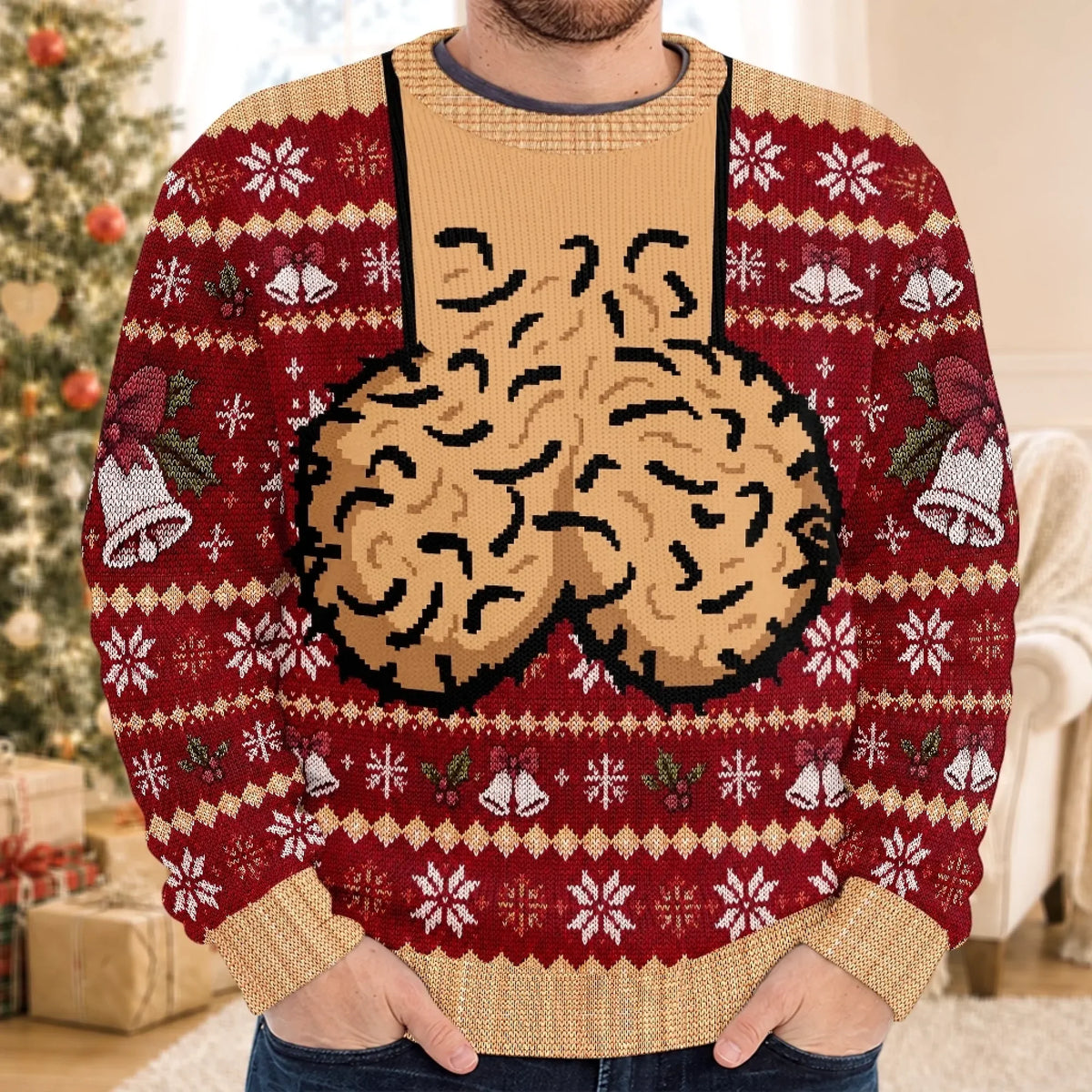 Christmas Ugly Sweatshirt, Personalized Jingle Balls Sweatshirt