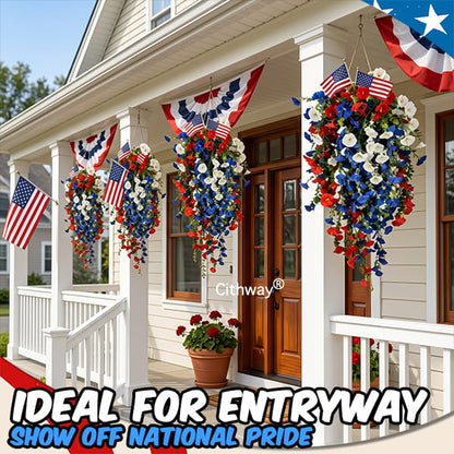 American Freedom Hanging Bloom Display
